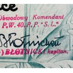 Dyplom. I Akademickie Mistrzostwa Strzeleckie na Strzelnicy Wojskowej we Lwowie. - Lwów 1930 [pieczęcie P.W 40 Pułk Piechoty]