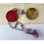Zestaw dwóch pamiątek po Zdzisławie Kosowskim. Dyplom Uniwersytetu Lwowskiego im. Jana Kazimierza + Mianowanie Członkiem Honorowym Towarzystwa Bratnia Pomoc Studentów - Lwów 1930