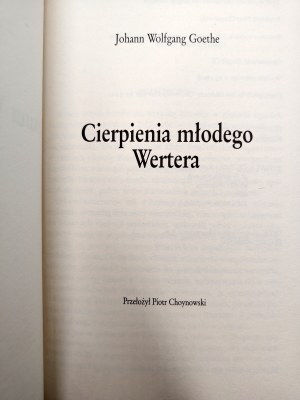 Goethe Wolfgang Johann - The Sufferings of Young Werther - Madrid 2000 printing, [ Decorative binding ].