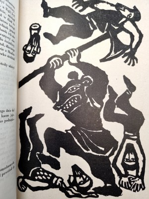 The Saga of Egil - translated by A. Zaluska - Stromberg, Poznań 1974, [ Woodcuts by M. Spanish - Neumann, First Edition, Vikings ].