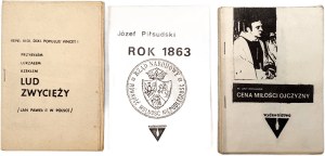 Underground editions - Popieluszko, Pilsudski, John Paul II