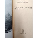 Lichniak Zygmunt - Raptularz Literacki, Warszawa 1957 [ Autograf i dedykacja autora ]