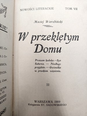 Wierzbinski Maciej - W przeklętym domu, Warsaw 1909