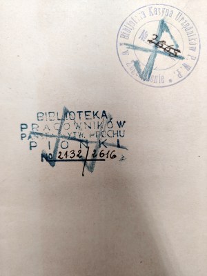 Benjamin Rene - Genius or the Miraculous Life of Balzac, Warsaw 1929 [ Stamp of the State Powder Works in Pionki, Pionki, Casino].