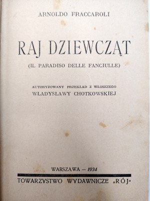 Fraccaroli Arnoldo - Paradise of the Girls - Warsaw 1934