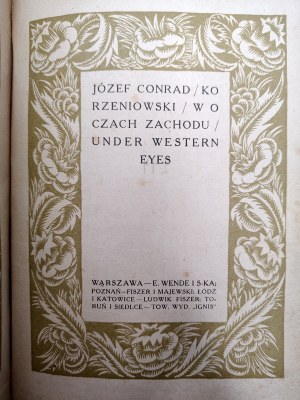 Conrad Józef Korzeniowski - In the eyes of the west, Warsaw 1925