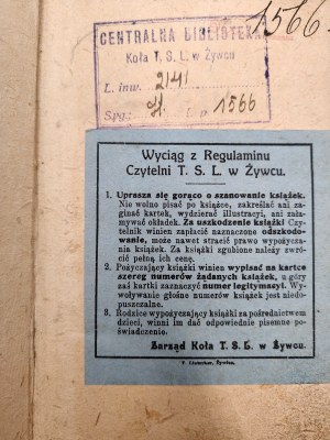 Walewska Cecylja - Salwa - the moments that were.... ( 1914-1915 year ), Warsaw 1917 [ Stamp of T.S.L. Żywiec ].