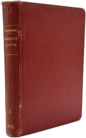 Szpotanski Stanislaw - Skradziony rękopis, Warsaw 1925