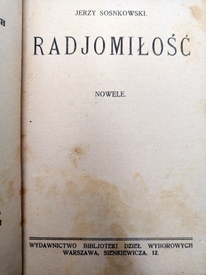 Sosnkowski Jerzy - Radiomilitude - Warsaw ca. 1920