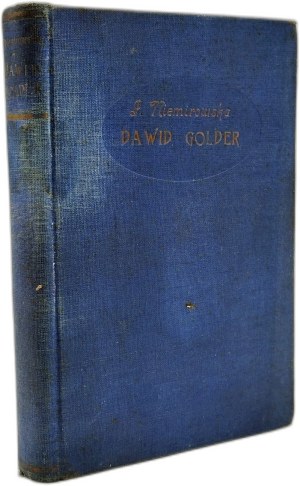 Niemirowska Irena - Dawid Golder - novel, Warsaw ca. 1930.