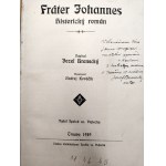 Branecky Józef - Frater Johannes - Kraków 1936 [ wyd. w j. polskim i słowackim z dedykacja i autograf autora ]