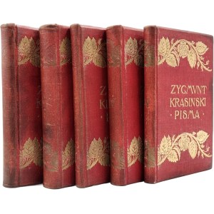 Krasiński Zygmunt - Pisma - herausgegeben mit Erlaubnis der Familie von Tadeusz Pini, kritische Gesamtausgabe mit einer Einleitung von Józef Kallenbach, Bände I-V, Lviv 1904