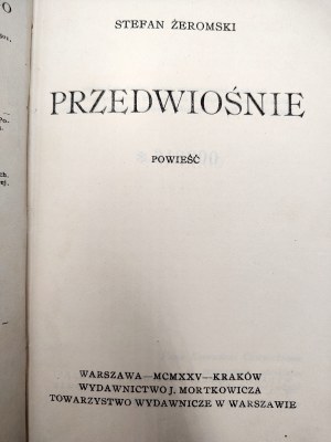 Żeromski Stefan - Pisma - First collective edition - Ludzie Bezdomni, Przedwiośnie, Wierna rzeka, Syzyfowe prace, Popioły, Warsaw 1923
