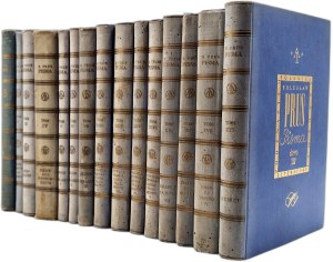 Prus Bolesław - Pisma - 15 volumes, Warsaw 1935 [ covers designed by Edward Manteuffel ].