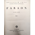 Prus Bolesław - Faraon - Tom I-III, Warszawa 1935 [ okładki proj. Edward Manteuffel ]