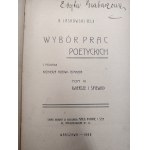 Laskowski Kazimierz - Wybór prac Poetyckich, przedmowa Kazimierz Przerwa Tetmajer, Warszawa 1909