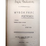 Laskowski Kazimierz - Wybór prac Poetyckich, przedmowa Kazimierz Przerwa Tetmajer, Warszawa 1909