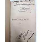 Żeromski Stefan - Ludzie bezdomni Tom I-II, Warszawa 1900 [ Pierwodruk, Pierwsze Wydanie ]