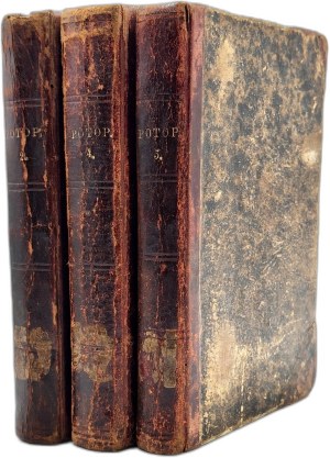 Sienkiewicz Henryk - Potop - Volume, II, IV, V, - Warsaw 1886 [ First edition, first printing ].