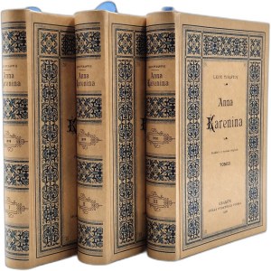 Tolstoy Lev ( Leon), Anna Karenina - Krakow 1898 [ First Printing, First Edition].