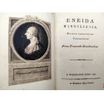 Wirgiliusz - Eneida - Dzieło pośmiertne Tłumaczone przez Franciszka Dmochowskiego - Warszawa 1809 [ wydanie pierwsze, oprawa artystyczna]