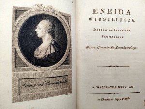Virgilius - Aeneid - Posthumous Work Translated by Franciszek Dmochowski - Warsaw 1809 [ first edition, art binding].