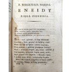Wirgiliusz - Eneida - Dzieło pośmiertne Tłumaczone przez Franciszka Dmochowskiego - Warszawa 1809 [ wydanie pierwsze, oprawa artystyczna]