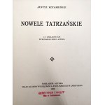 Kotarbiński Janusz - Nowele Tatrzańskie - Zakopane 1923 [ z linorytami autora, pieczęć Gebethner i Wolff filia Zakopane ]