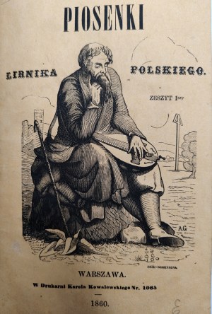 Sankiewicz Mieczysław - Songs of a Polish Lyricist - Volume I, notebook 1-2, Warsaw 1860 [ First edition ].