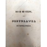 Zaleski Józef Bohdan - Poezja -Duch od stepu. Przygrawka do nowej poezji - poemat , Paryż 1841 [ Pierwsze wydanie, szkoła ukraińska polskiego romantyzmu]