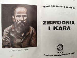 Dostoevsky Fyodor - Crime and Punishment - Tow. Wydawnicze Rój, Warsaw 1928 [ decorative binding].