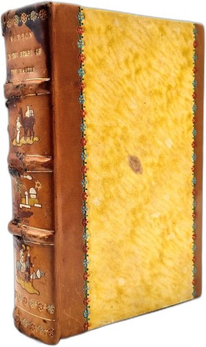 [Helena Karpinska art binding ] - Morton H.V.. - In the steps of the Master - London 1940 [ Book purchased by a nurse from Gen. Anders Army in Jerusalem around 1942, II Polish Corps ].