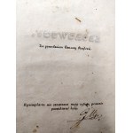 Wiślicki Józef Mikołaj - Zborowscy - obraz z domowego życia Polaków w drugiej połowie XVI wieku, Warszawa 1843 [ Ekslibris Hrabia Wincenty Walewski ]