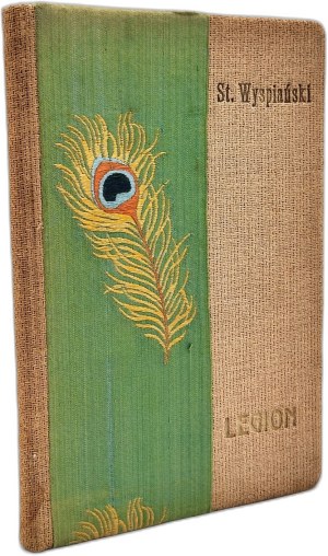 Wyspiański Stanisław - Legion scenes dwanaście, Kraków 1916 [ artistic binding, stamp of Wanda and Henryk Świechowski coat of arms Sulima ].