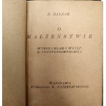 Balzac - O małżeństwie - Warszawa 1924 [ Biblioteczka Sapho - miniatura ]