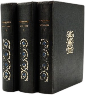 Dabrowska Maria - Noce i dnie - Volume I-III, Warsaw 1947 [ Ornate binding ].