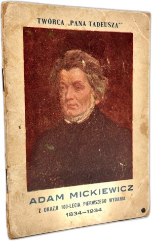 Mickiewicz Adam - Pan Tadeusz - edition on the occasion of the 100th anniversary of the first printing.