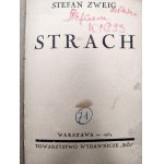Zweig Stefan - Strach - Warszawa 1934