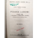 Koniński Karol Ludwik - Pisarze ludowi - Tom I-II, Lwów 1938