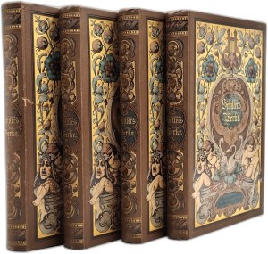 Schiller - Works with illustrations by leading German artists, complete Volume I-IV, Berlin ca. 1880