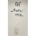 Patera dekoracyjna Fiołki, 1958