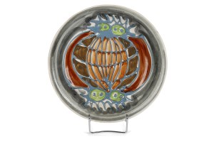 Plate with 
