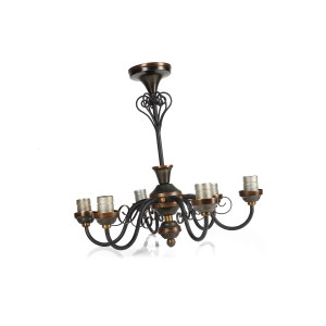 Lampa sufitowa - metaloplastyka