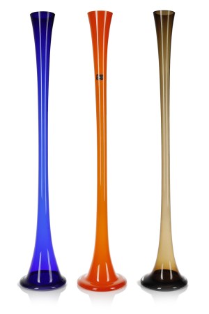 Set of three floor vases, so called 