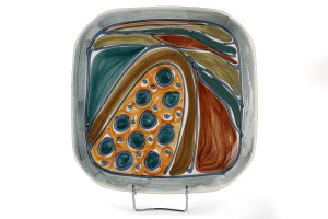 Plate with 