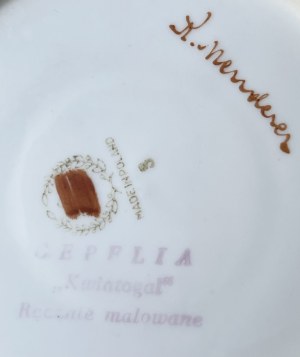 Set of 4 cups with saucers, Cooperative of Folk and Artistic Industry 