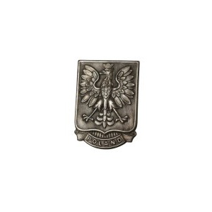 Emblemat z napisem Poland i Godłem RP