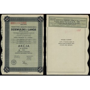 Polska, akcja na okaziciela o wartości 250 złotych, 1937, Warszawa