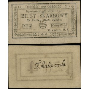 Polska, 4 złote polskie, 4.09.1794