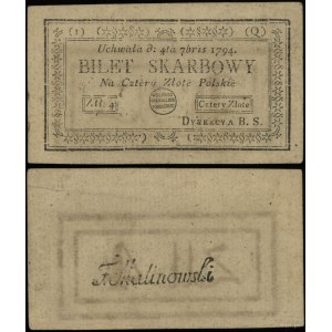 Polska, 4 złote polskie, 4.09.1794